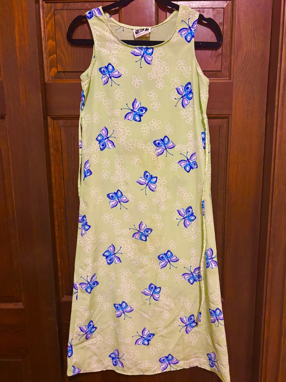 Vintage Green Butterfly Dress